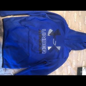 Boys blue under armour hoodie